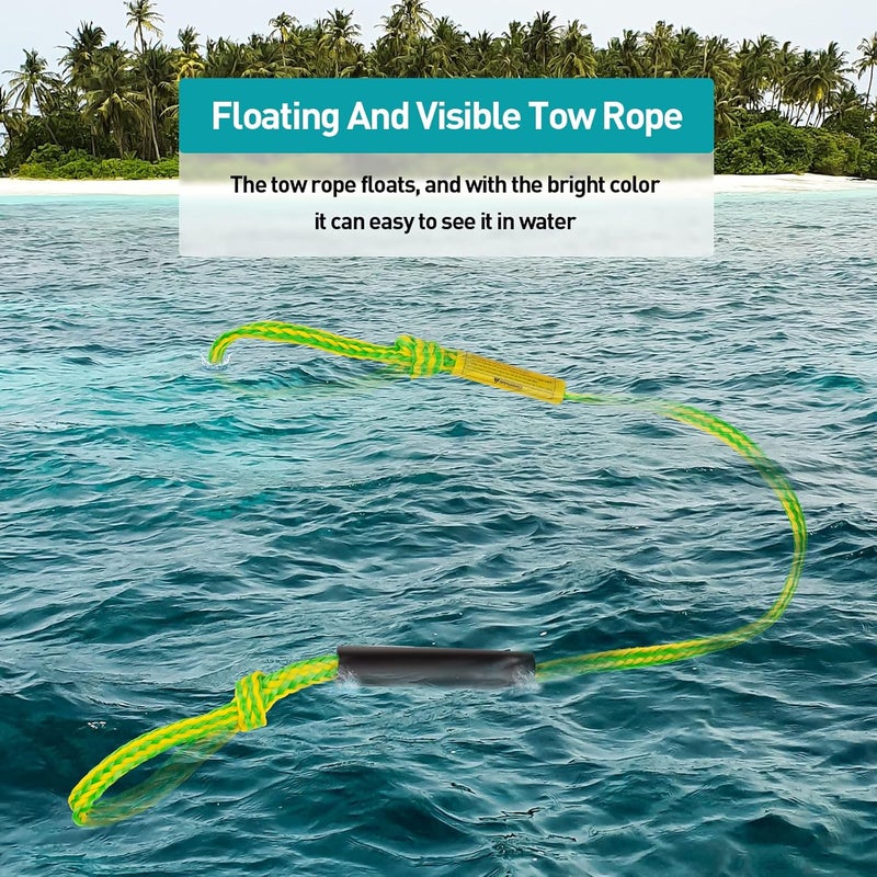 Botepon Tow Rope for Tubing, Tow Rope for Towable Tubes for Boating, Tow Rope for Pulling Tube with Pontoon Boat Jet Ski, 60ft - Image 4